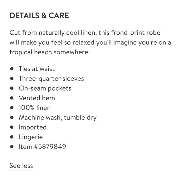 🆕 The Lazy Poet Lola Frond Short Robe - Picture 2 of 5